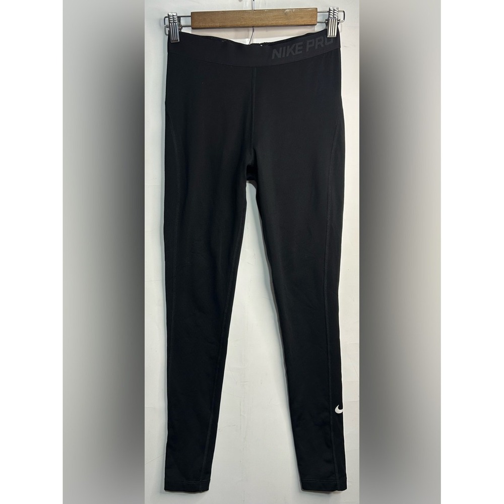 Nike Pro Dri-FIT Mens Athletic Leggings Black Training Running Pants Medium L-25